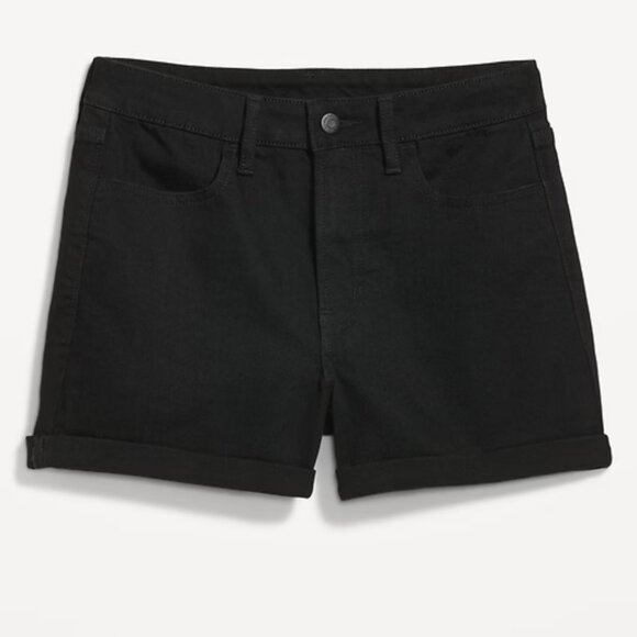 Old Navy High-Waisted Wow Jean Shorts - Black - Picture 4 of 7